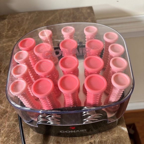 Conair Other - CONAIR Curls & Waves Hot Rollers *TESTED* 20 Pink Rollers and 20 + Clips